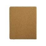Cork Cover Folder B5 Size with Notepad Pen and Sticky Notes MB 10 Back View