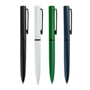 Metal Pens Twist Action Matte Finish & Black Clip, Stylish & Comfortable Grip