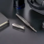 Rollerball Pen Swirl Design in Gunmetal Finish with PU Leather Box PN62 Sample