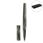 Rollerball Pens Swirl Design in Gunmetal Finish with PU Leather Box PN62 Blank