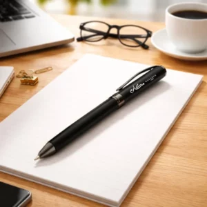 Dorniel Designs Metal Pens Matte Black – Twist Action Ball Pen Blue Ink