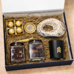 Ramadan corporate gift box UAE with dates honey bukhoor chocolates