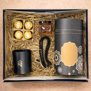 Ramadan Treasure Box Corporate Gift UAE premium corporate gift UAE with tasbeeh honey chocolates