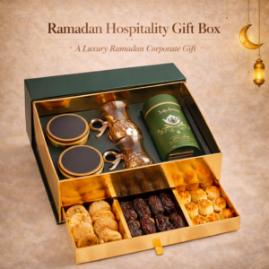 Ramadan Corporate Gift – Arabian Hospitality Gift Box luxury corporate gift with dates and coffee set