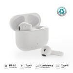 ITXD 1275 TUNEVO RCS recycled plastic wireless earbuds White 1