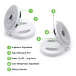 Pocket Selfie Ring Light with MagSafe SR MS Manuals